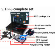 2013 a inovação técnica Touch screem HP-3 furacão tatuagem fonte de alimentação